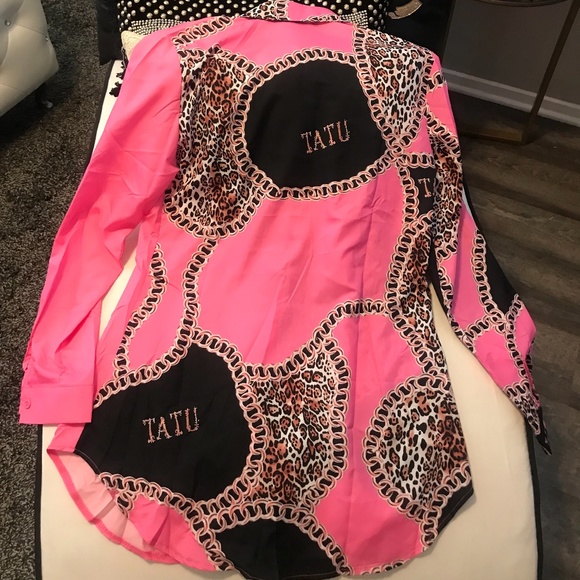 Leopard, pink Blouse - Picture 3 of 3